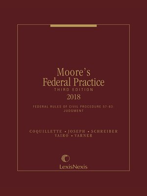 cover image of Moore's Federal Practice